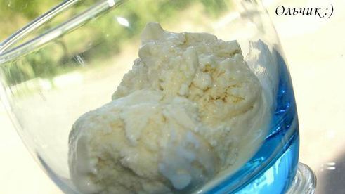 грушевое мороженое с апельсиновым флером