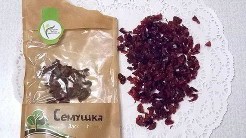 кокосовое мороженое с клюквой