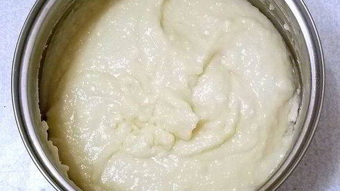 кокосовое мороженое с клюквой