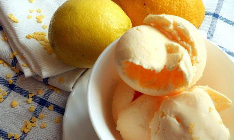 Рецепт лимонного мороженого