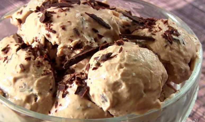Рецепт мороженого из творога с шоколадом