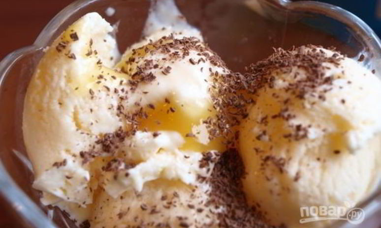 Рецепт мороженого под соусом