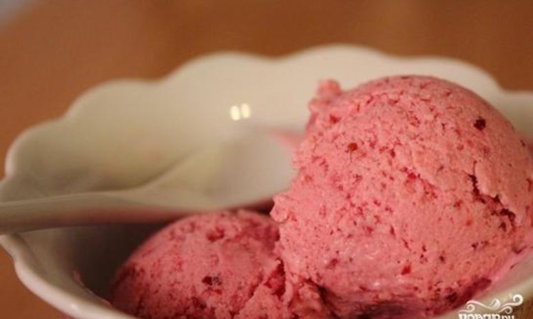 Рецепт мороженого с клюквой
