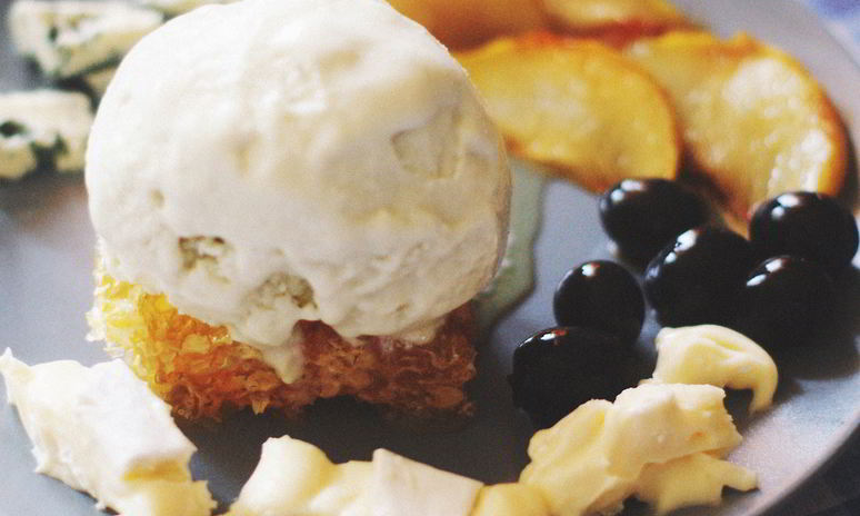 Рецепт мороженого с медом и горгонзолой