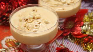 Новогодний десерт-мороженое Крем-брюле