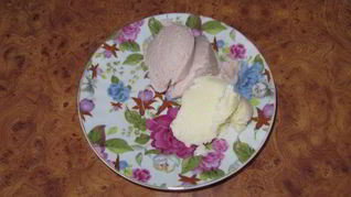 Полезное мороженое с протеином, малиновое и пломбир