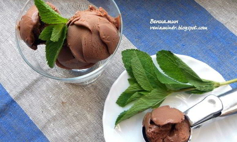 Рецепт шоколадна-мятного мороженого