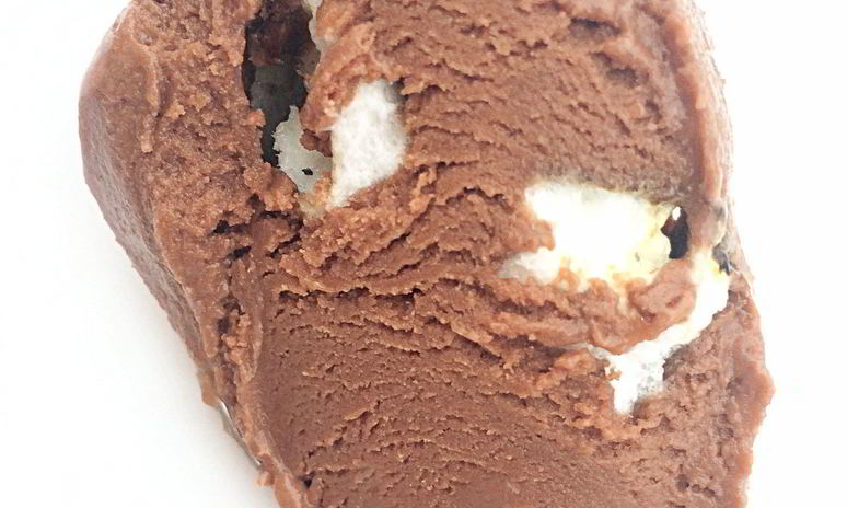 Рецепт шоколадного мороженого с опаленными маршмэллоу