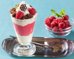 Слоеное мороженое парфе