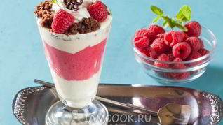 Слоеное мороженое парфе