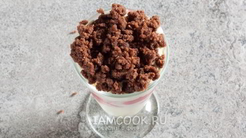 слоеное мороженое парфе