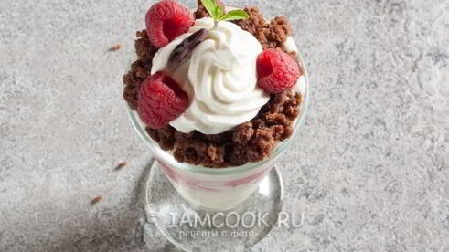 слоеное мороженое парфе