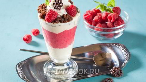 слоеное мороженое парфе