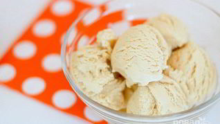 Яблочное мороженое из молока