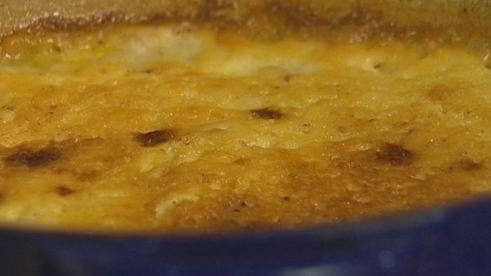 мускатный рисовый пудинг