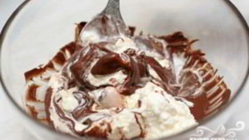 апельсиновое желе с шоколадным муссом