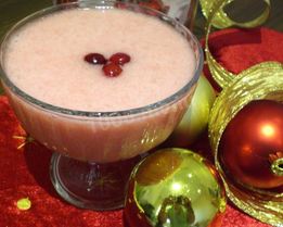 Клюквенный мусс с манкой