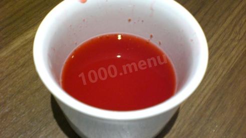 клюквенный мусс с манкой