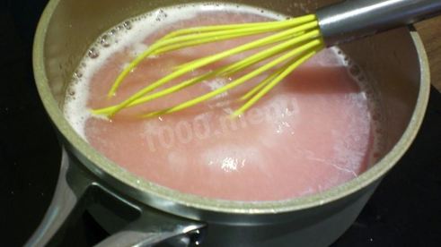 клюквенный мусс с манкой