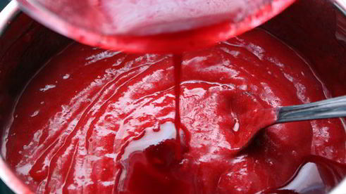 клюквенный мусс