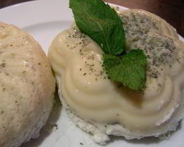 Легкий мятно-лимонный мусс-желе