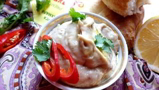 Магрибский мусс из запеченных баклажанов