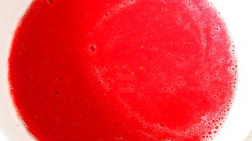 малиновый мусс из манки