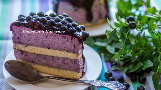 Мини-торты с черничным муссом