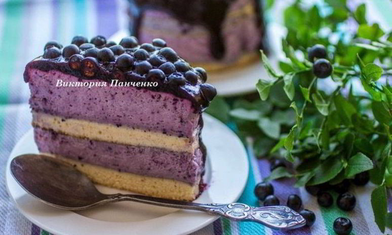 Рецепт мини-торт с черничным муссом
