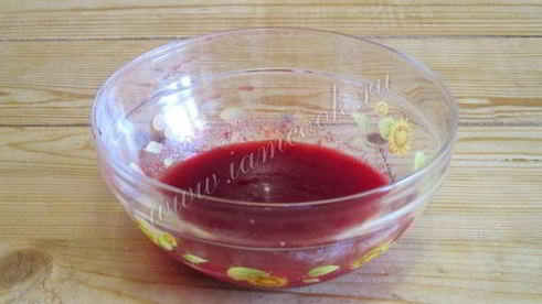 мусс клюквенный