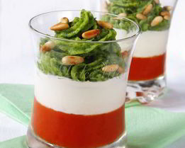 Праздничная закуска Капрезе-мусс