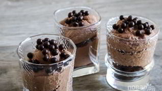 Праздничный шоколадный мусс