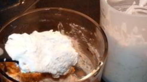 рыбный мусс с кремом из авокадо