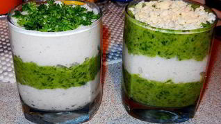 Салат-мусс с кальмарами