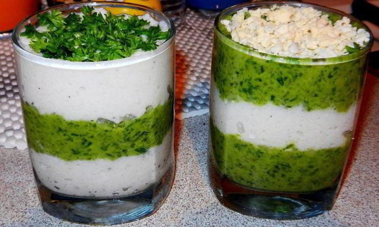 Рецепт салата-мусса с кальмарами