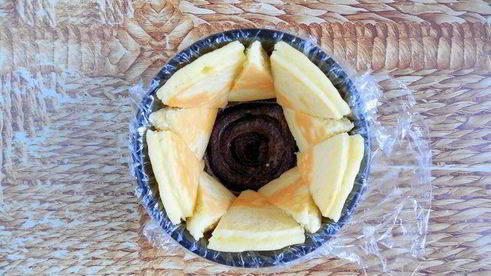 шарлотт с крабовым муссом