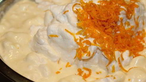 шоколадно-апельсиновое мороженое-мусс с медом