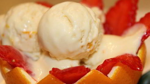 шоколадно-апельсиновое мороженое-мусс с медом