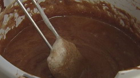 шоколадно-ванильный мусс