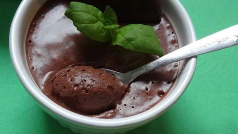 шоколадный велюровый мусс