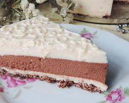 Торт-мусс без выпечки Сладкий дуэт