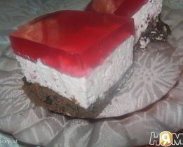 Торт-мусс из красной смородины