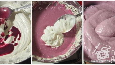 торт-мусс с черной смородиной