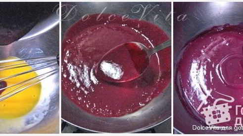 торт-мусс с черной смородиной