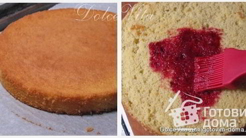 торт-мусс с черной смородиной