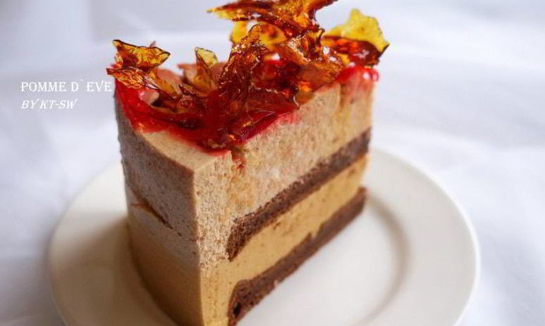 Рецепт торта-мусса яблоко евы