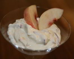 Творожно-сливочный мусс с нектарином