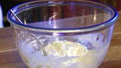 творожно-сливочный мусс с нектарином