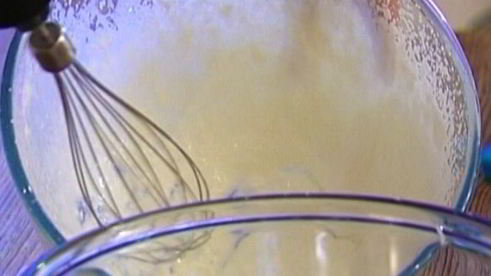 творожно-сливочный мусс с нектарином