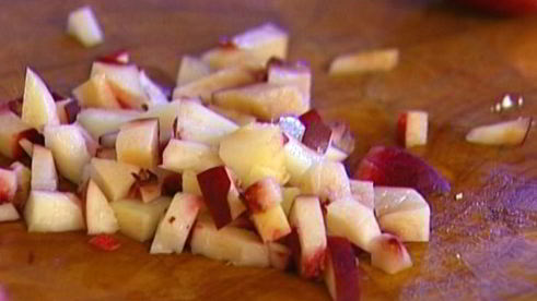 творожно-сливочный мусс с нектарином